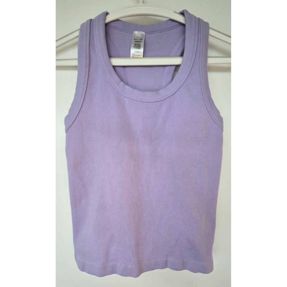 Reflex Tank Top Knit Pastel Purple Retro Colorful Festive Boho Whimsy Cottage